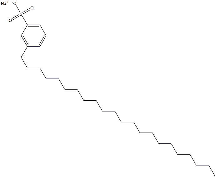 3-Docosylbenzenesulfonic acid sodium salt 结构式