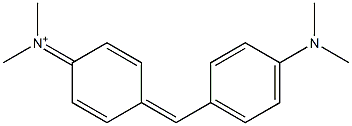 N,N-Dimethyl-4-[4-(dimethylamino)benzylidene]-2,5-cyclohexadiene-1-ylideneiminium Structure