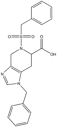 1-Benzyl-4,5,6,7-tetrahydro-5-benzylsulfonyl-1H-imidazo[4,5-c]pyridine-6-carboxylic acid Structure