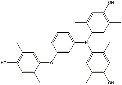 N,N-Bis(4-hydroxy-2,5-dimethylphenyl)-3-(4-hydroxy-2,5-dimethylphenoxy)benzenamine