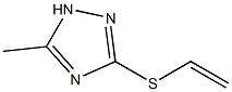 3-Ethenylthio-5-methyl-1H-1,2,4-triazole,,结构式