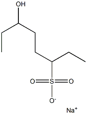 6-Hydroxyoctane-3-sulfonic acid sodium salt,,结构式