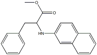 2-(2-Naphthalenylamino)-3-phenylpropanoic acid methyl ester 结构式