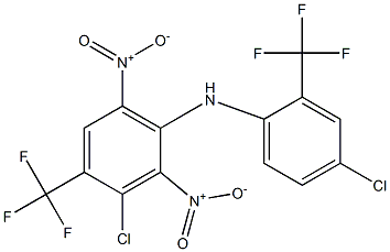 3-Chloro-4-trifluoromethyl-2,6-dinitro-N-[4-chloro-2-trifluoromethylphenyl]benzenamine