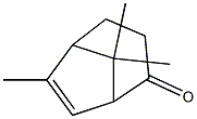 6,8,8-トリメチルビシクロ[3.2.1]オクタ-6-エン-2-オン 化学構造式