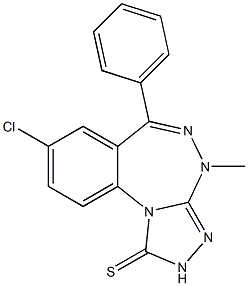  8-Chloro-4-methyl-6-phenyl-4H-[1,2,4]triazolo[4,3-a][1,3,4]benzotriazepine-1(2H)-thione