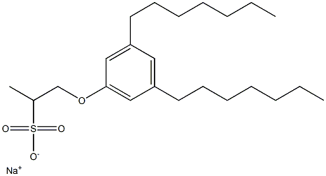 1-(3,5-Diheptylphenoxy)propane-2-sulfonic acid sodium salt