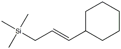 (3-Cyclohexylallyl)trimethylsilane,,结构式