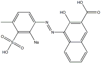  1-(4-Methyl-2-sodiosulfophenylazo)-2-hydroxy-3-naphthalenecarboxylic acid