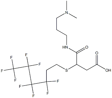 3-[[3-(Dimethylamino)propyl]carbamoyl]-3-[(3,3,4,4,5,5,6,6,6-nonafluorohexyl)thio]propionic acid|