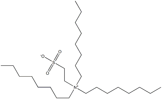 N,N-Dioctyl-N-(2-sulfonatoethyl)-1-octanaminium,,结构式