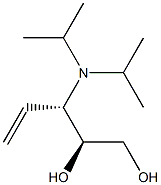 (2S,3S)-3-(ジイソプロピルアミノ)-4-ペンテン-1,2-ジオール 化学構造式