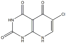 6-Chloropyrido[2,3-d]pyrimidine-2,4,5(1H,3H,8H)-trione,,结构式