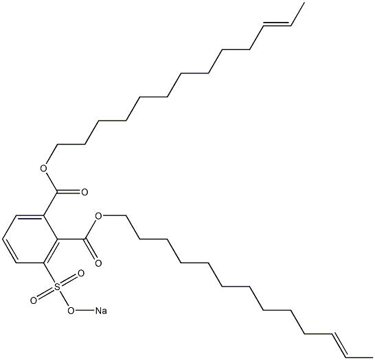 3-(Sodiosulfo)phthalic acid di(11-tridecenyl) ester Structure