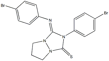 Tetrahydro-2-(4-bromophenyl)-3-[(4-bromophenyl)imino]-1H,5H-pyrazolo[1,2-a][1,2,4]triazole-1-thione|