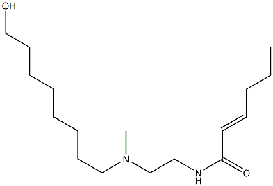 N-[2-[N-(8-Hydroxyoctyl)-N-methylamino]ethyl]-2-hexenamide Structure