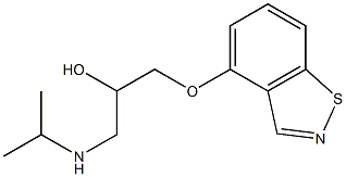 1-(1,2-Benzisothiazol-4-yloxy)-3-(isopropylamino)-2-propanol Structure