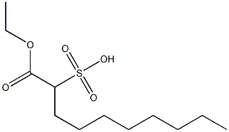 1-エトキシカルボニル-1-ノナンスルホン酸 化学構造式