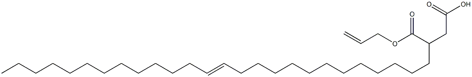 3-(13-ヘキサコセニル)こはく酸1-水素4-アリル 化学構造式