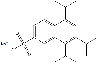 5,7,8-Triisopropyl-2-naphthalenesulfonic acid sodium salt,,结构式