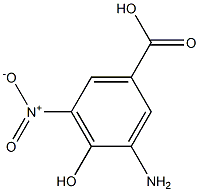 3-Amino-4-hydroxy-5-nitrobenzoic acid Structure