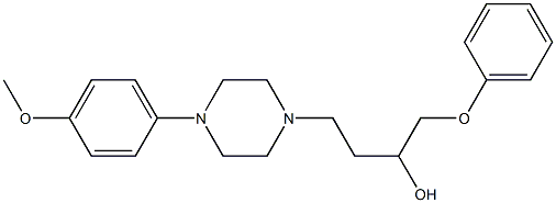 1-(Phenoxy)-4-[4-[4-methoxyphenyl]-1-piperazinyl]-2-butanol 结构式