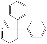 4,4-ジフェニル-5-ヘキセン-1-アール 化学構造式