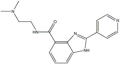 2-(Pyridin-4-yl)-N-[2-(dimethylamino)ethyl]-1H-benzimidazole-4-carboxamide Structure