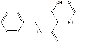 2-Acetylamino-2-(N-hydroxy-N-methylamino)-N-benzylacetamide Structure