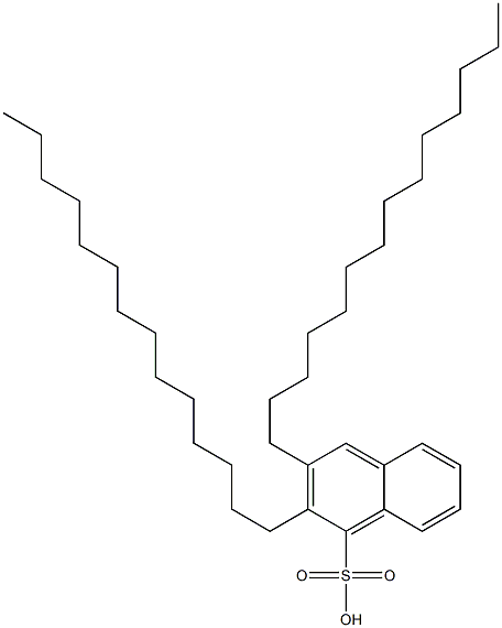 2,3-Ditetradecyl-1-naphthalenesulfonic acid Struktur
