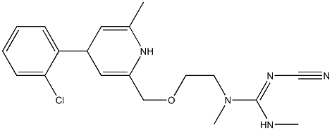 2-[[2-(2-Cyano-1,3-dimethylguanidino)ethoxy]methyl]-4-(2-chlorophenyl)-6-methyl-1,4-dihydropyridine