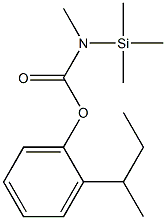 N-Methyl-N-trimethylsilylcarbamic acid 2-sec-butylphenyl ester Structure