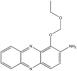 1-(エトキシメトキシ)フェナジン-2-アミン 化学構造式