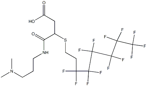 3-[[3-(Dimethylamino)propyl]carbamoyl]-3-[(3,3,4,4,5,5,6,6,7,7,8,8,8-tridecafluorooctyl)thio]propionic acid|