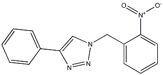 1-(2-Nitrobenzyl)-4-phenyl-1H-1,2,3-triazole 结构式