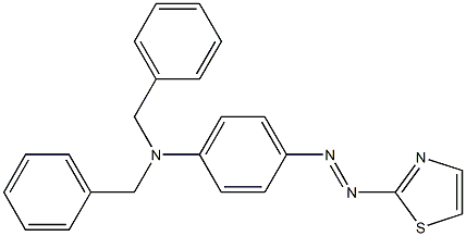 2-[p-(Dibenzylamino)phenylazo]thiazole,,结构式