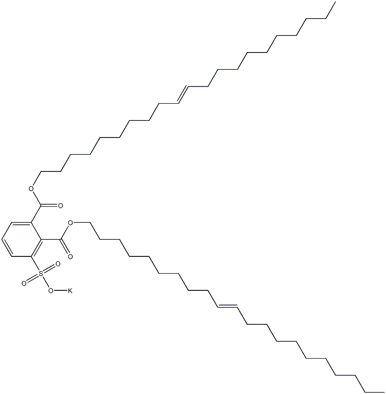 3-(Potassiosulfo)phthalic acid di(10-henicosenyl) ester