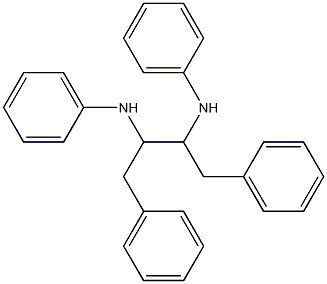 1,4-ジフェニル-2,3-ビスアニリノブタン 化学構造式