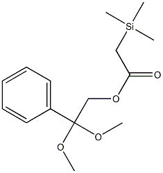 Trimethylsilylacetic acid 2,2-dimethoxy-2-phenylethyl ester|