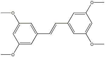 (E)-3,5,3',5'-Tetramethoxystilbene,,结构式