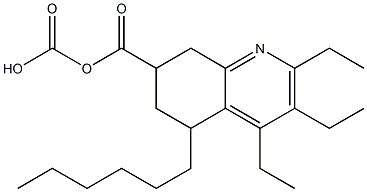 5,6,7,8-Tetrahydro-5-hexyl-3-ethylquinoline-7,7-dicarboxylic acid diethyl ester