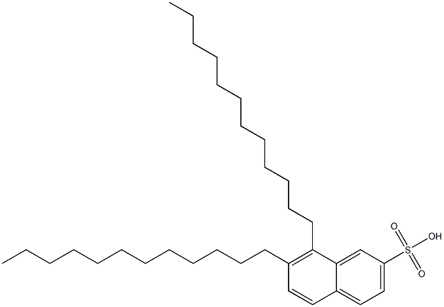 7,8-Didodecyl-2-naphthalenesulfonic acid,,结构式