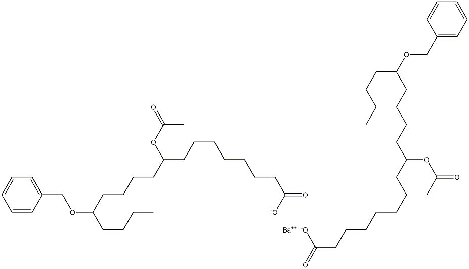 Bis(14-benzyloxy-9-acetyloxystearic acid)barium salt|