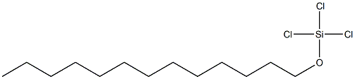 1-(Trichlorosilyloxy)tridecane,,结构式