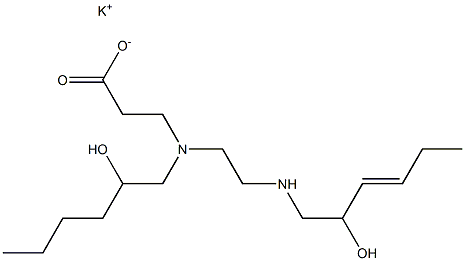 3-[N-(2-Hydroxyhexyl)-N-[2-(2-hydroxy-3-hexenylamino)ethyl]amino]propionic acid potassium salt