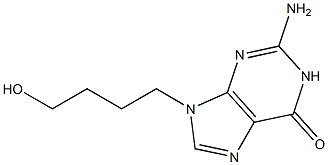 2-Amino-9-(4-hydroxybutyl)-1,9-dihydro-6H-purin-6-one Structure