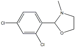 2-(2,4-Dichlorophenyl)-3-methyloxazolidine,,结构式