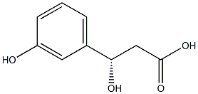 [S,(-)]-3-(m-Hydroxyphenyl)-3-hydroxypropionic acid 结构式