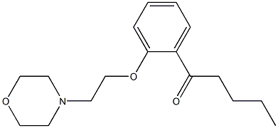 1-[2-(2-Morpholinoethoxy)phenyl]-1-pentanone Structure