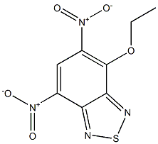 4-エトキシ-5,7-ジニトロ-2,1,3-ベンゾチアジアゾール 化学構造式